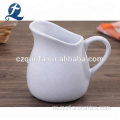 Taza de café de té de cerámica blanca personalizada con mango
